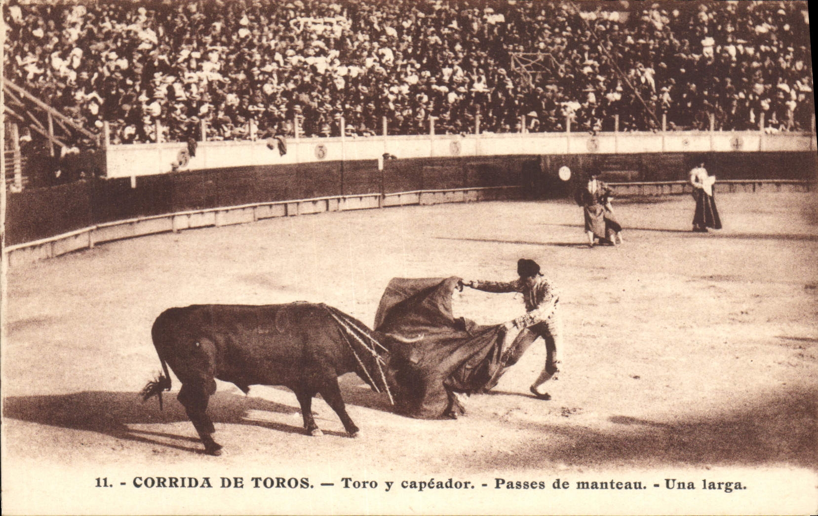CPA Corrida Course de Taureaux Toro y capeador 