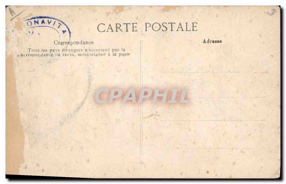 CPA Bateau de Guerre Republique Cuirasse d'escadre — Verso