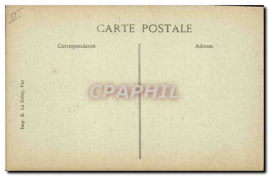 Marine Nationale — "République" — Cuirassé d'Escadre, 14.808 tonnes — E. Deley, Paris — Verso