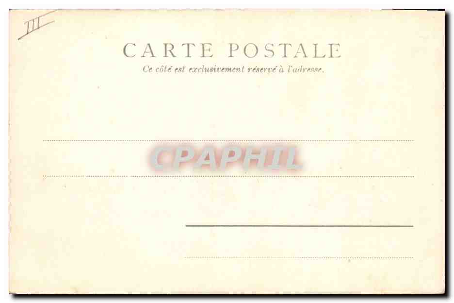 CPA Bateau de Guerre Requin — Verso