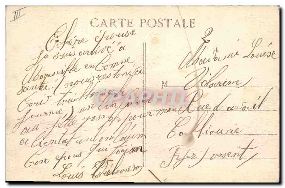 CPA Bateau de Guerre Republique Cuirasse de 1er rang — Verso