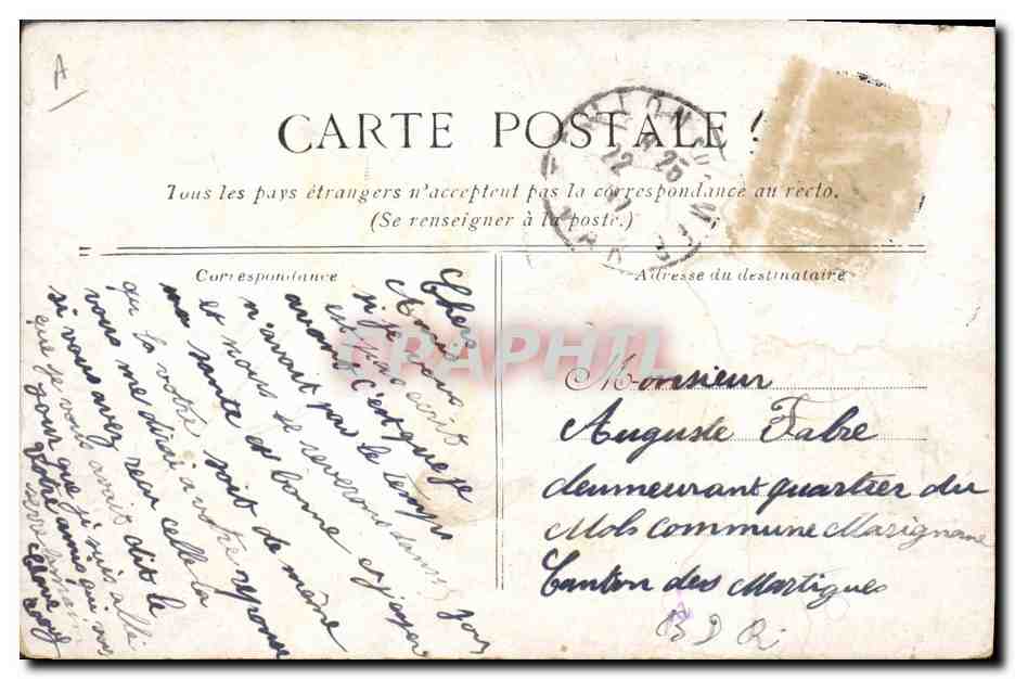CPA Bateau de Guerre Le St Louis Cuirasse de 1er rang — Verso