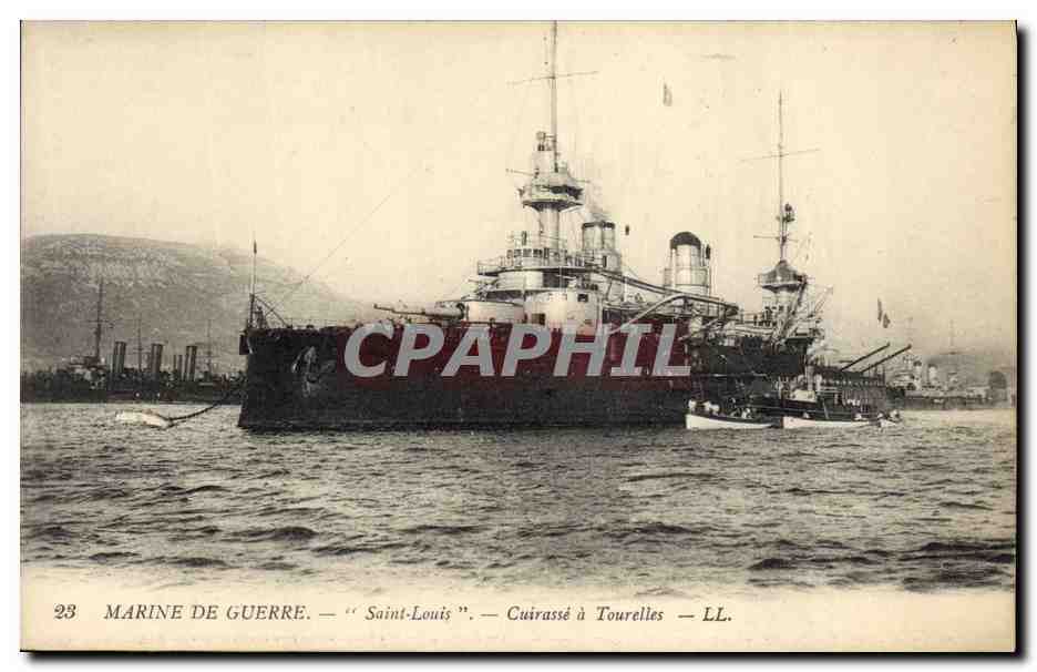 Saint-Louis — Cuirassé à Tourelles — LL. — CPAPHIL