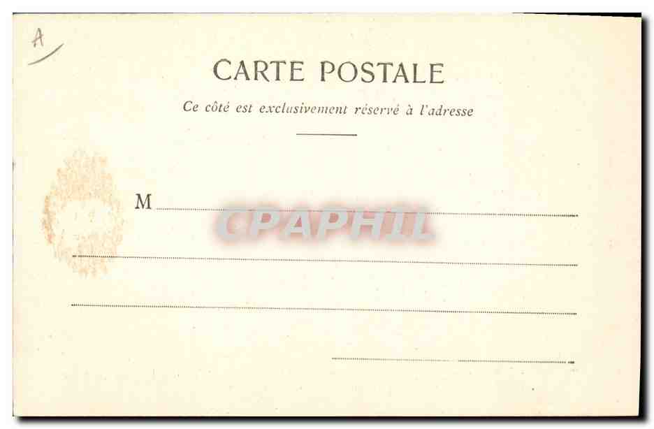 Le "Saint-Louis", vaisseau-amiral escortant Monsieur Loubet, Président de la République Française, en voyage en Algérie et Tunisie (Avril 1903) — A. Bougault, Toulon-s.-Mer, n°596 — Verso