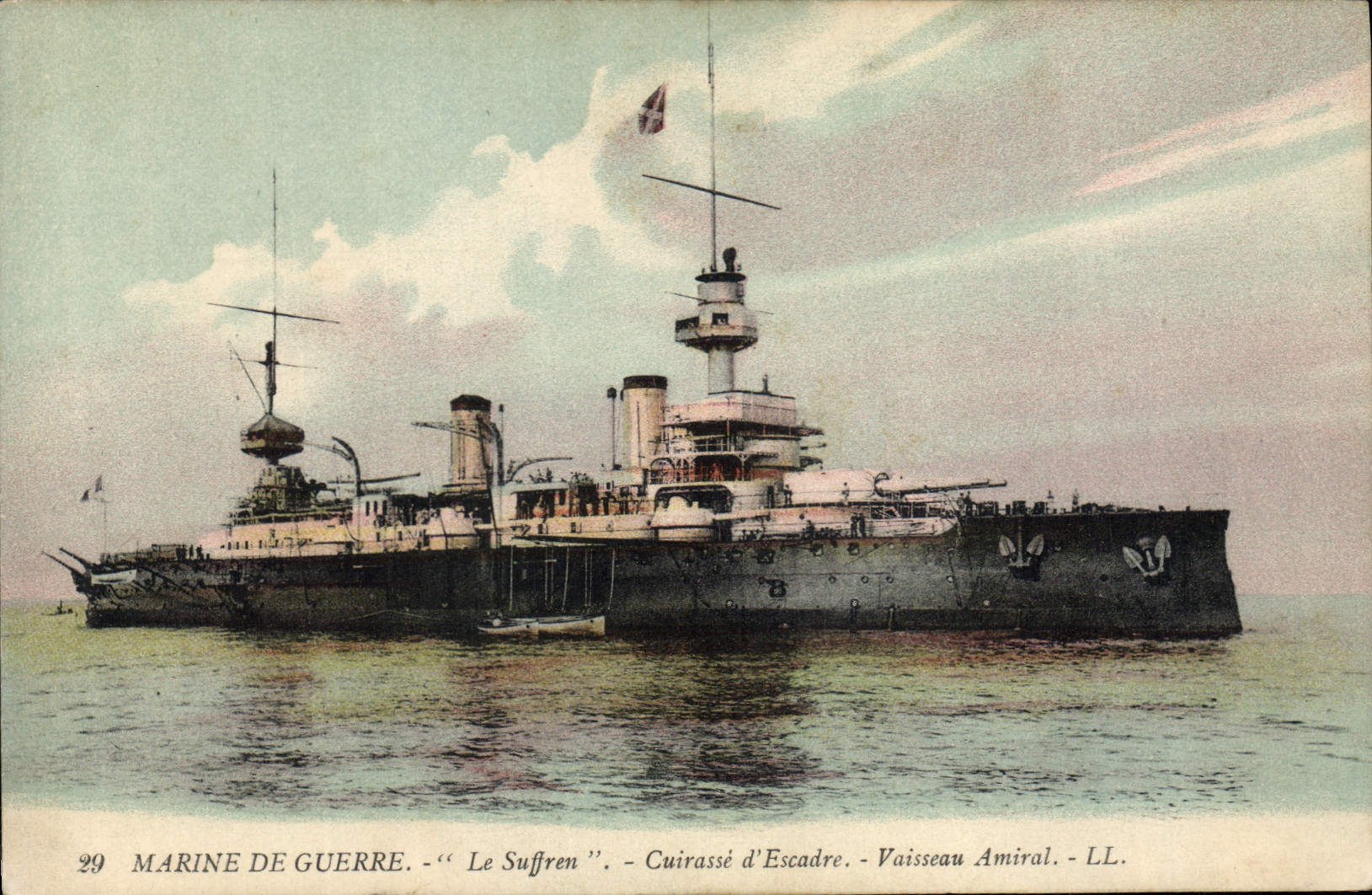 Le Suffren — Cuirassé d'Escadre - Vaisseau Amiral - LL. - Marine de Guerre