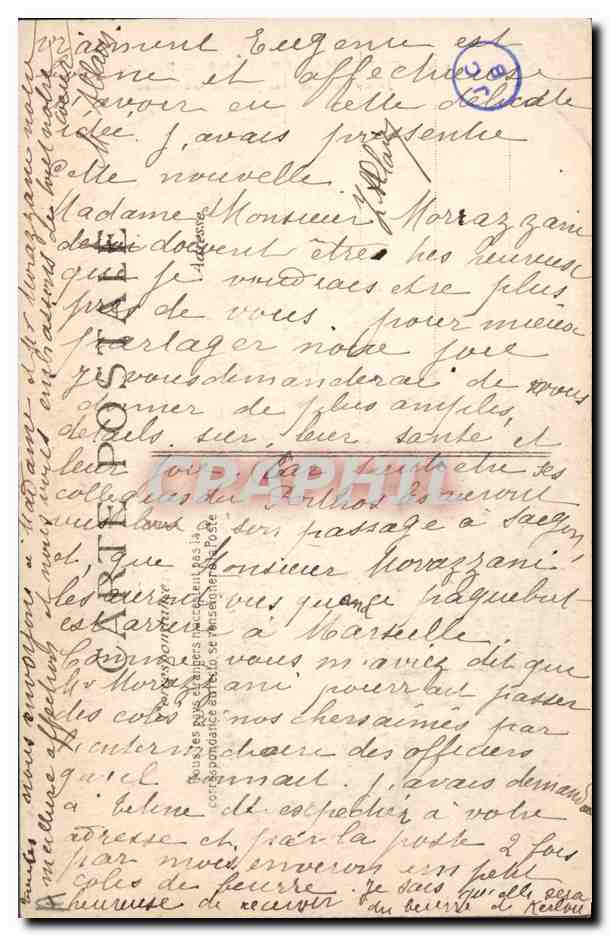 CPA Folklore Pays du Leon Jeune fille de Lampaul et Guimiliau  — Verso