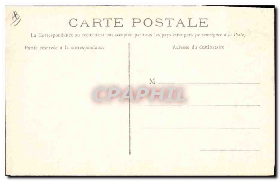 CPA Folklore Paysan Breton  — Verso