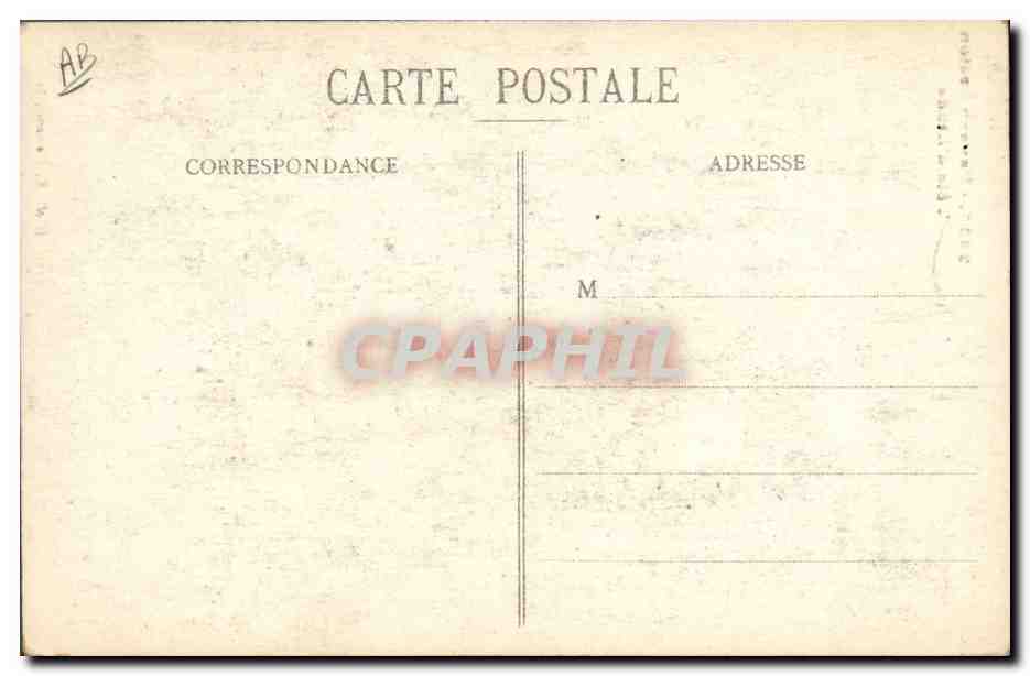 CPA Folklore Paysan Breton Tete d'etude  — Verso