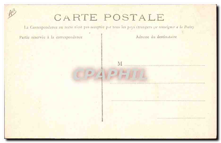 CPA Folklore Paysan Breton  — Verso