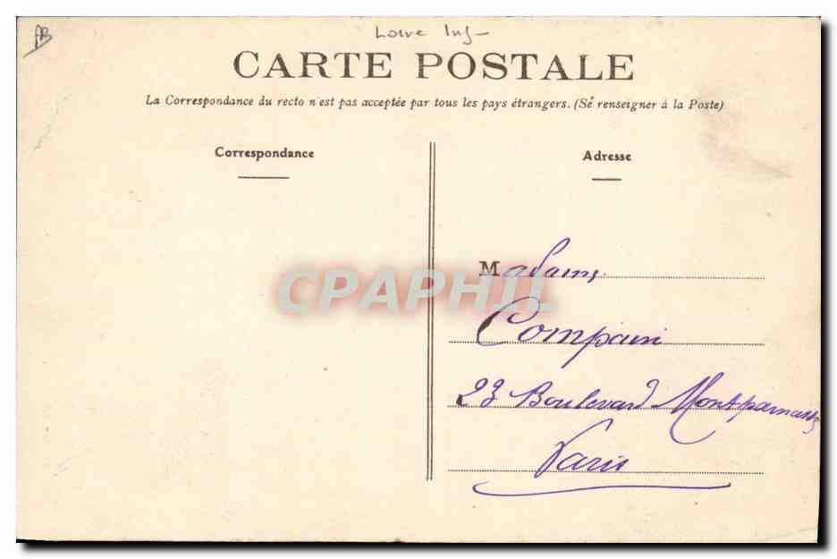 CPA Folklore Au pays des Paludiers Graves recommandations  — Verso