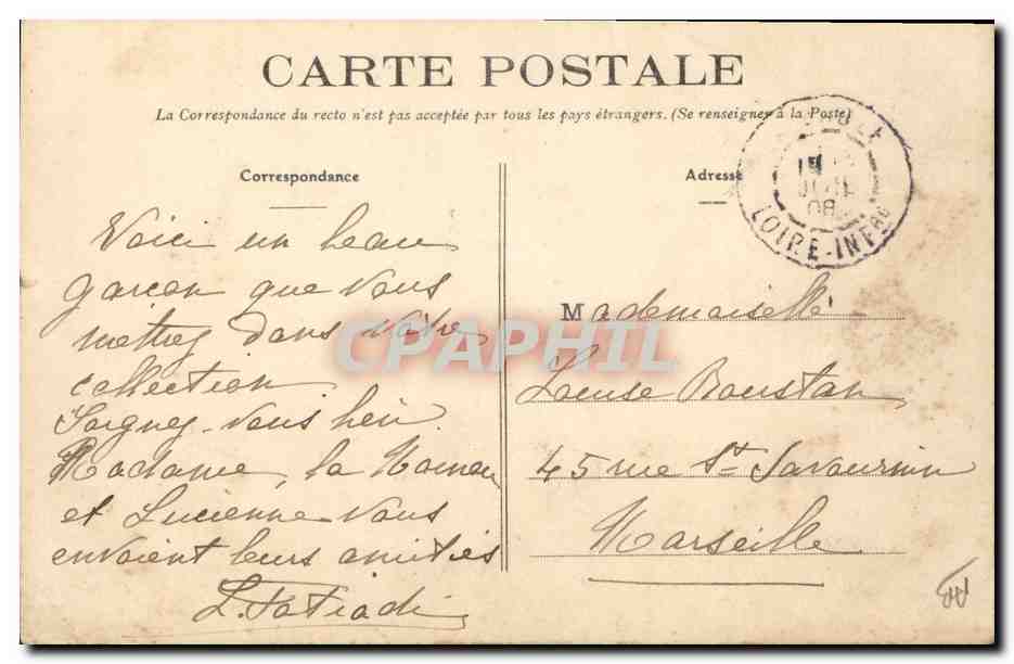 CPA Folklore Au pays des Paludiers Paludier en grande tenue  — Verso