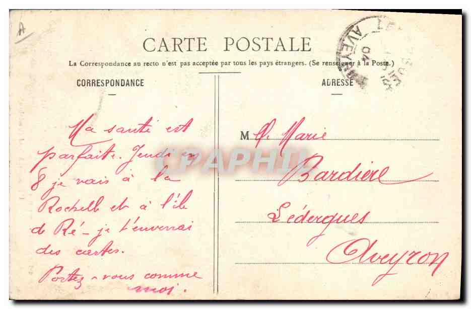 CPA Folklore Un elegant a Baud Morbihan  — Verso