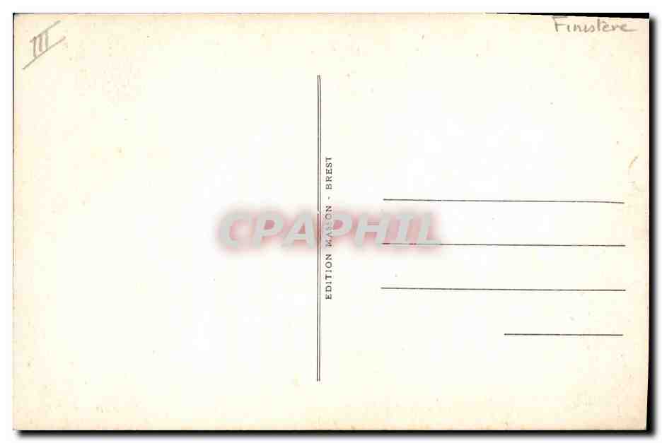CPA Folklore Brignogan et Plouneour Trez Costumes de fete  — Verso