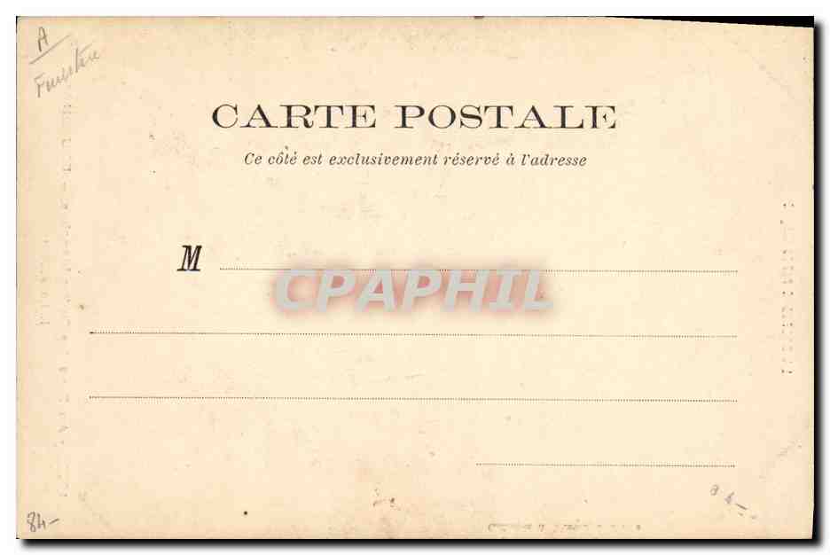 CPA Folklore Fouesnant La priere  — Verso