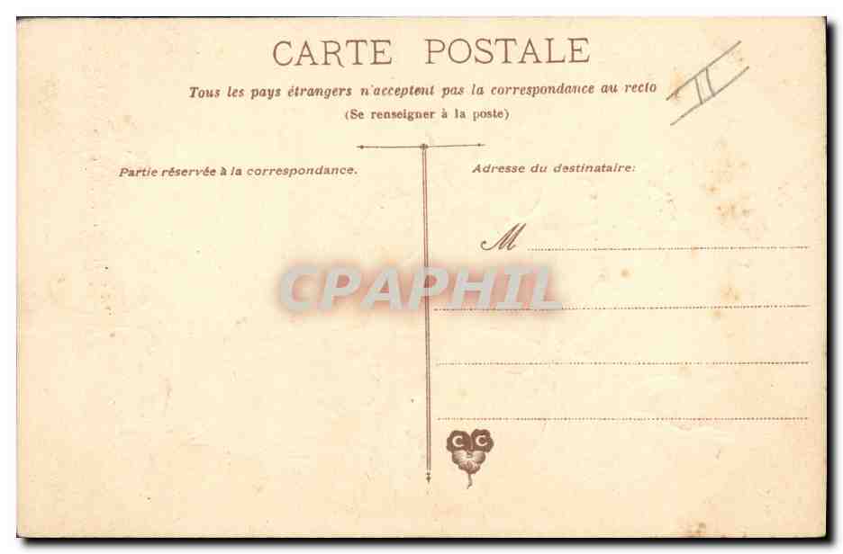Fleurs — violettes et marguerites — E. Guillot — Verso