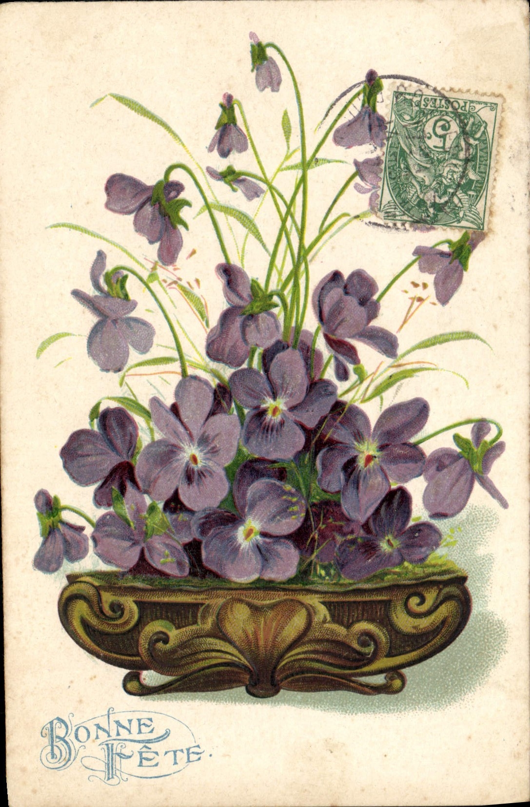 CPA Fantaisie Fleurs 