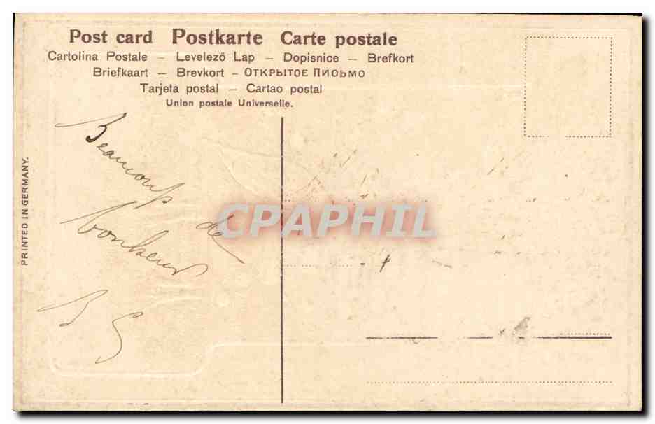 CPA Fantaisie Fleurs Muguet — Verso