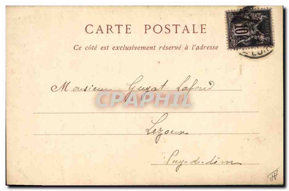 CPA Folklore Dentelle Dentelliere Le Puy — Verso