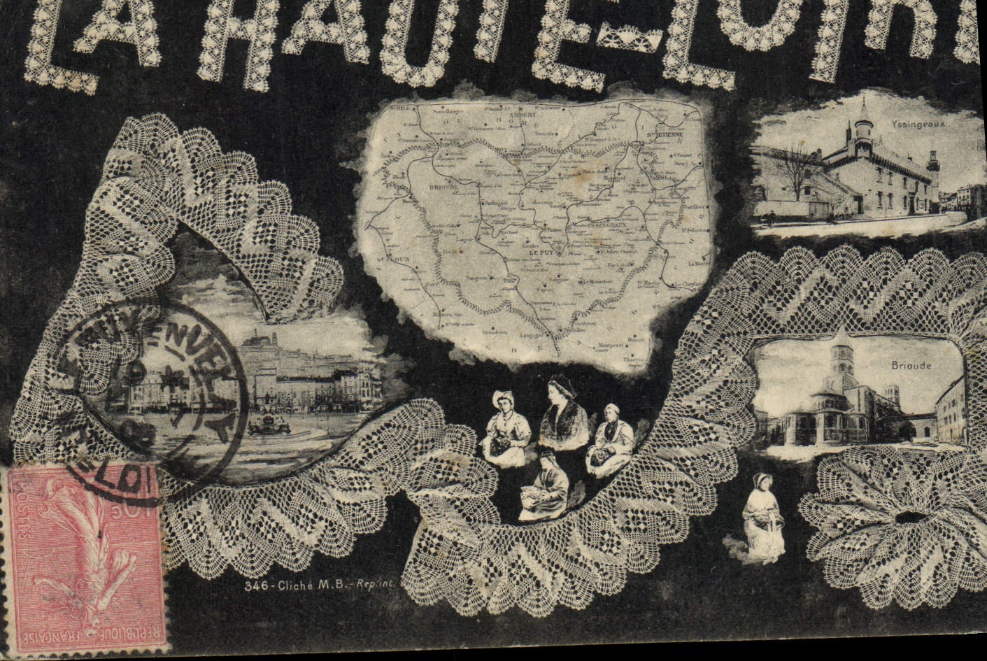 CPA Folklore Dentelle Dentelliere La Haute Loire