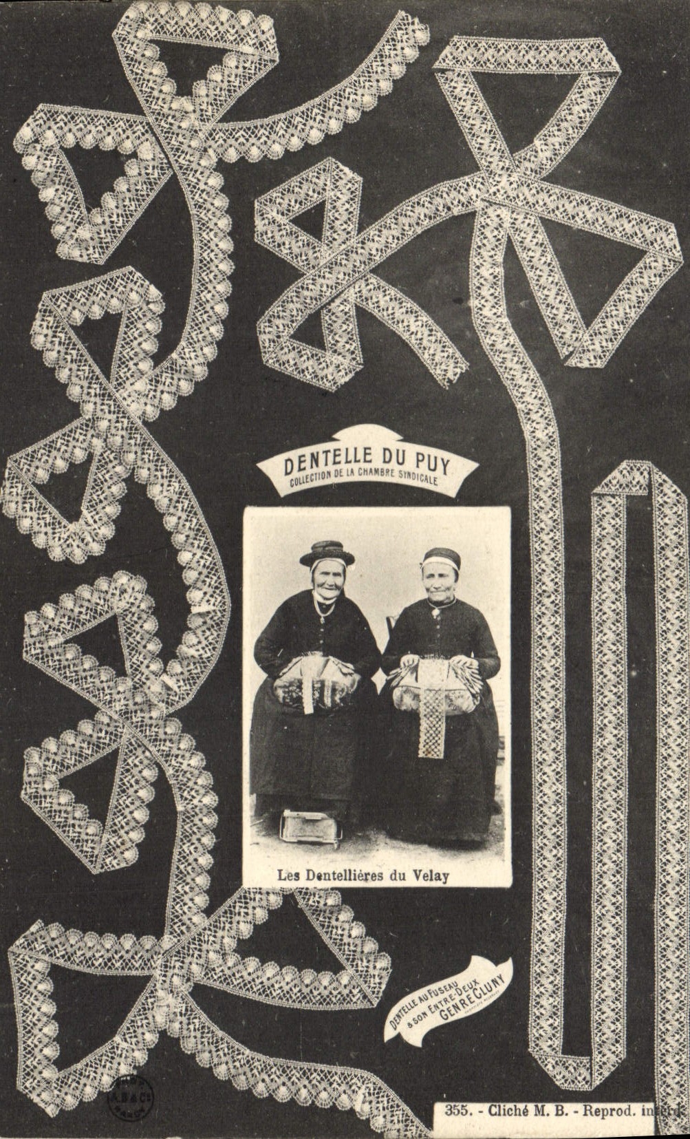 CPA Folklore Dentelle Dentelliere Les dentellieres du Velay Le Puy