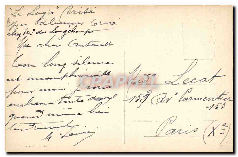 CPA Folklore Dentelle Dentelliere Point d'Alencon — Verso