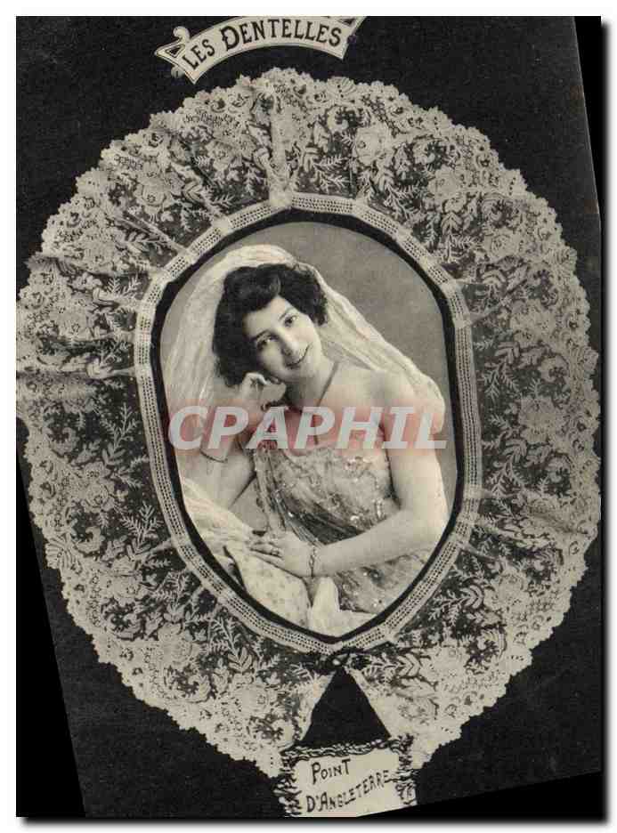 CPA Folklore Dentelle Dentelliere Point d'Angleterre