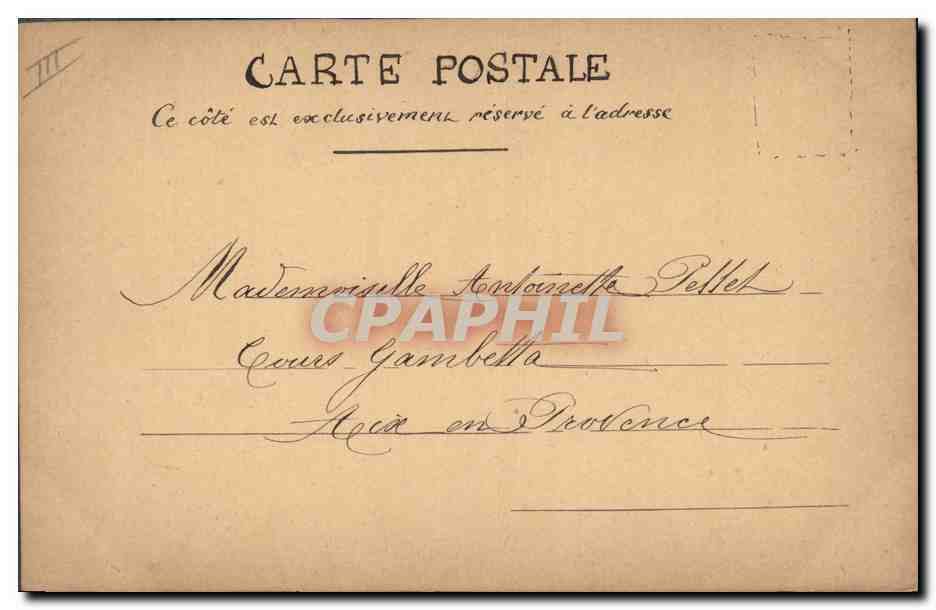 Fleur de lys — poème calligraphié — Marguerite Périnij — Verso
