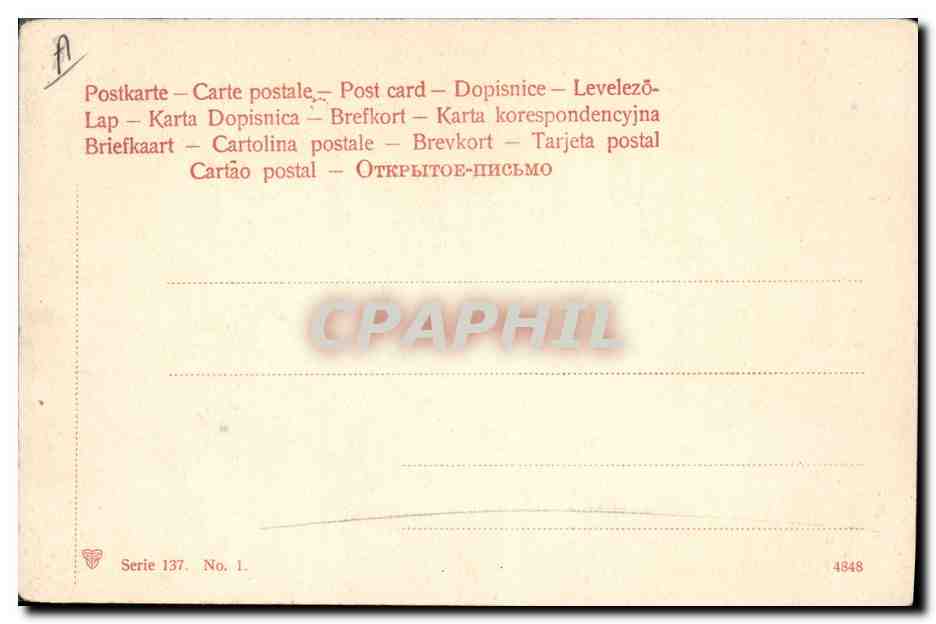 CPA Fantaisie Enfants  — Rückseite