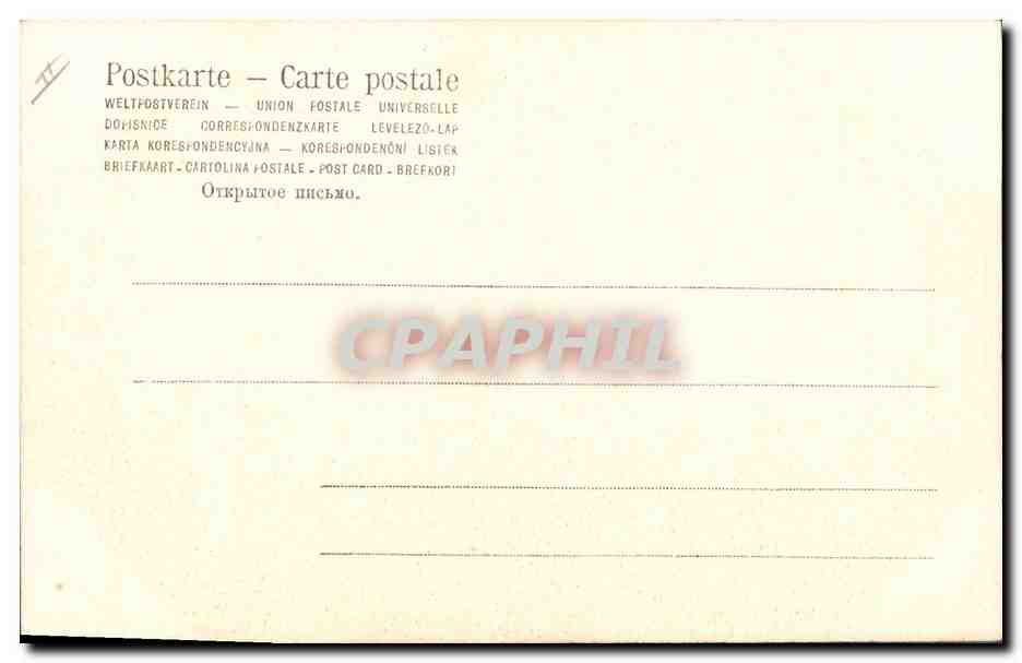 CPA Fantaisie Femme  — Verso