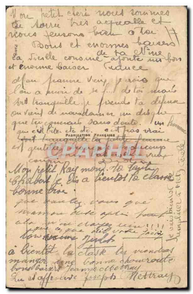 CPA Fantaisie Enfants Femme coquette Chien Bebe Enfant  — Rückseite