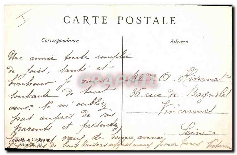 CPA Fantaisie Femme Vaches Cheval — Verso