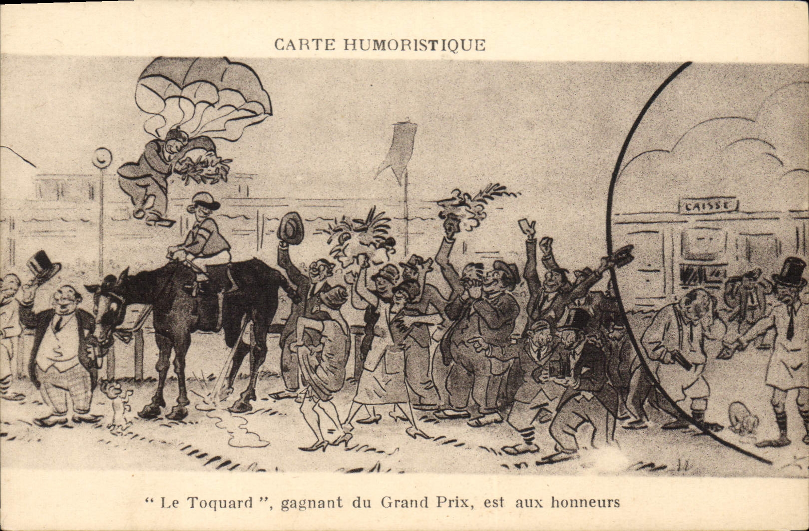 CPA Fantaisie Humour Le toquard Cheval 