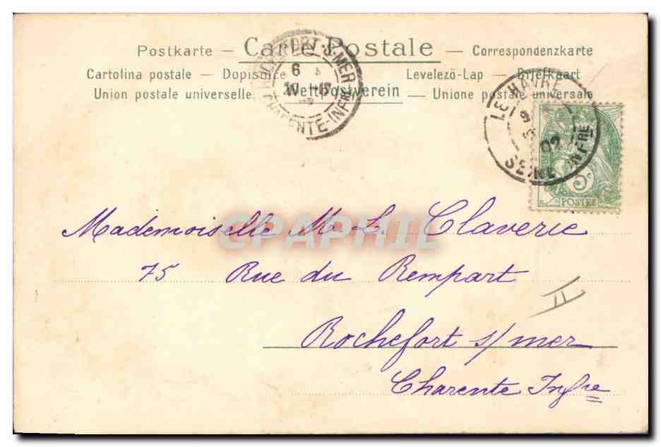 CPA Fantaisie Enfant  — Rückseite