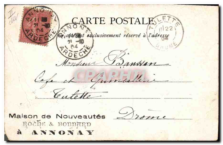 CPA JI Samson  — Rückseite