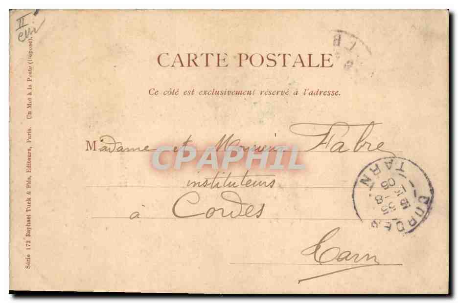 CPA Mirabeau  — Verso