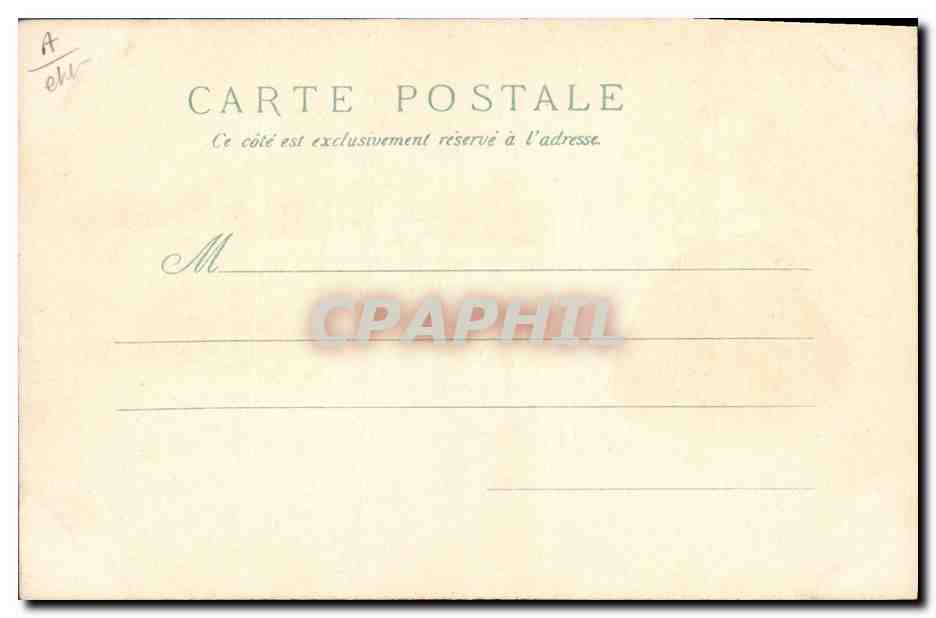 CPA Marie Louis Alphonse Prat de Lamartine Paris Chambre des Deputes — Achterkant