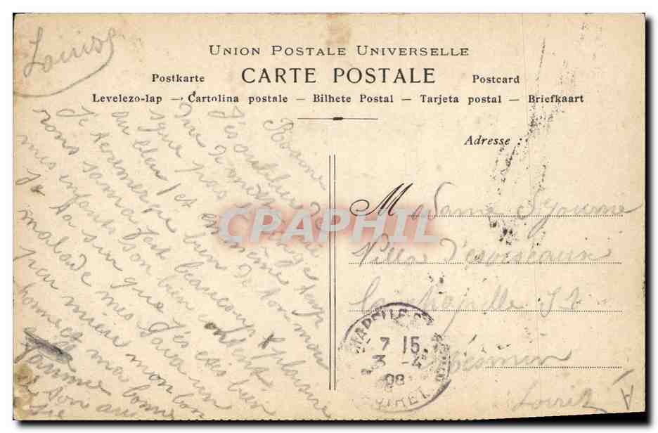 M. Donnay — Collection artistique du VIN DÉSILES — éditeur M. BONER — Verso
