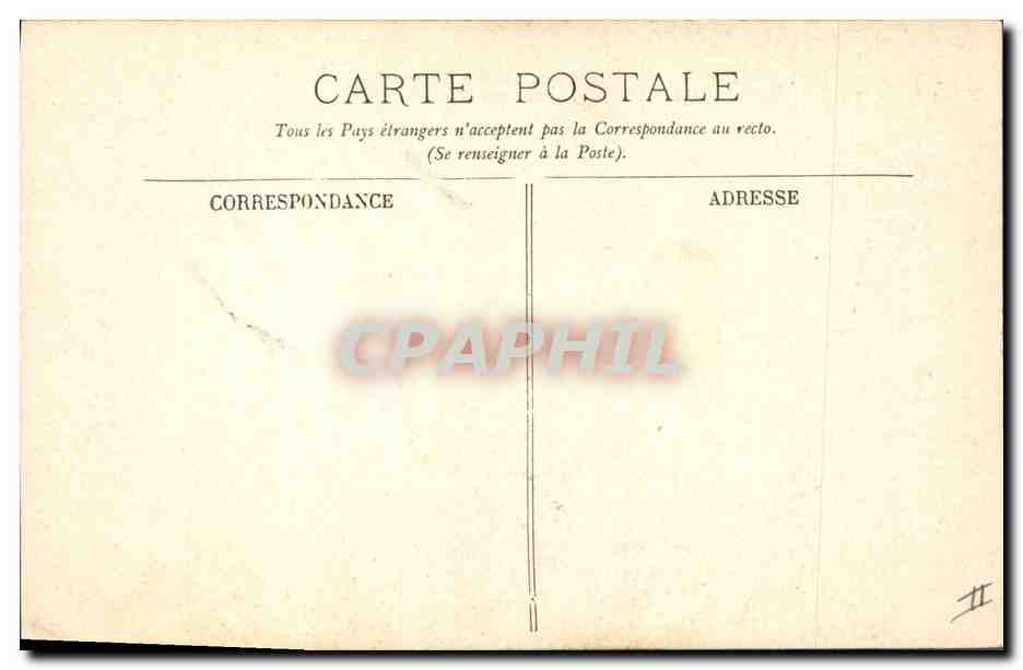 CPA Paris Statue d'Arago  — Verso