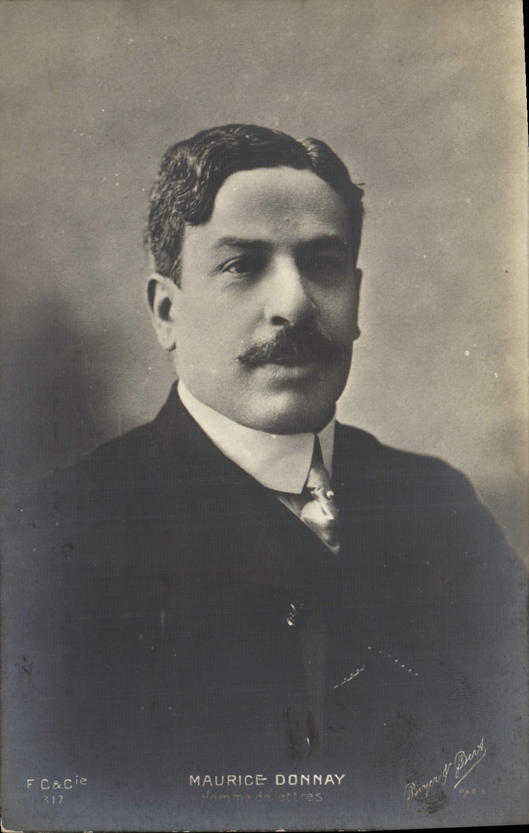 Maurice Donnay — Homme de lettres — F.C.&Cie 317, Roger & Drouot
