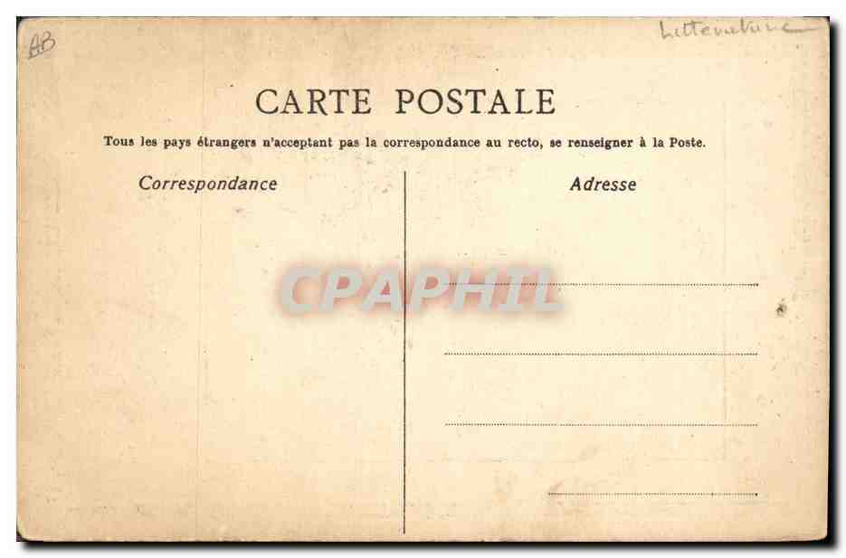 CPA Francois Copee poete  — Verso