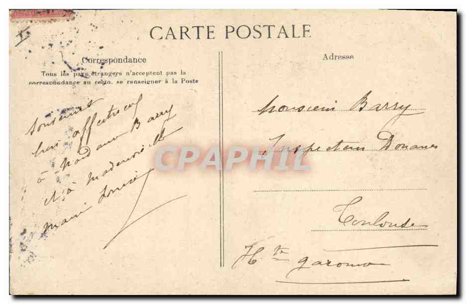 CPA Paris Monument d'Alfred de Musset  — Verso