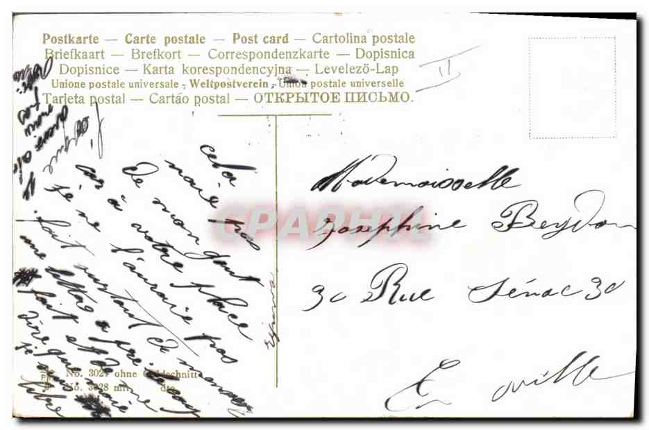 Chasse à courre — saut d'obstacles — éditeur GFR, n°3029 — Verso