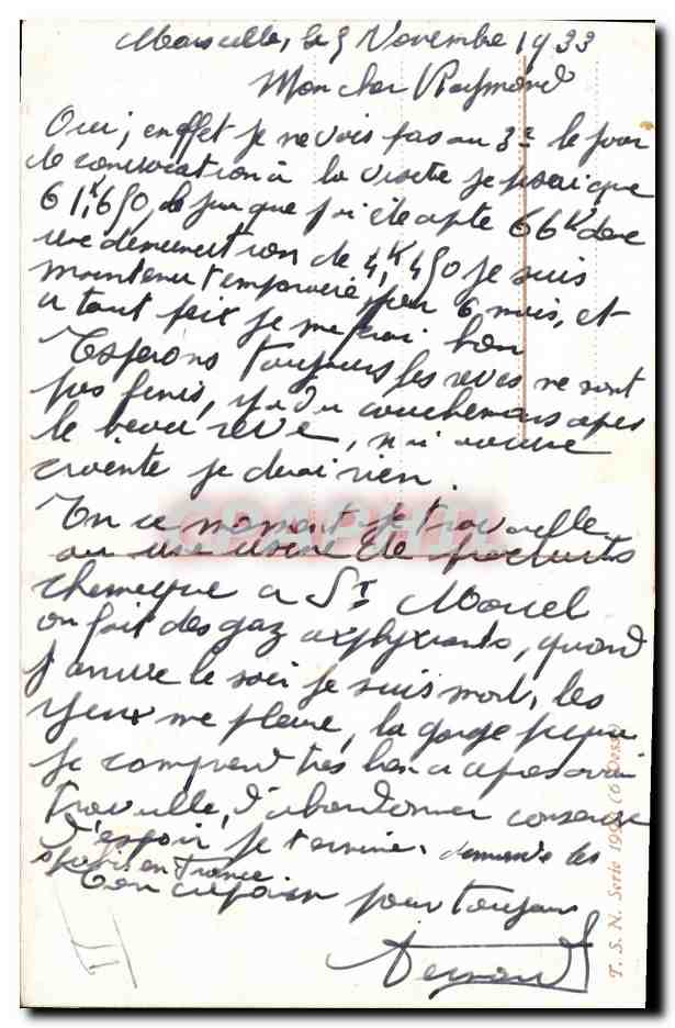 Deux chevaux et un chien dans une écurie — éditeur T.S.N. Série 1933 — Reverso
