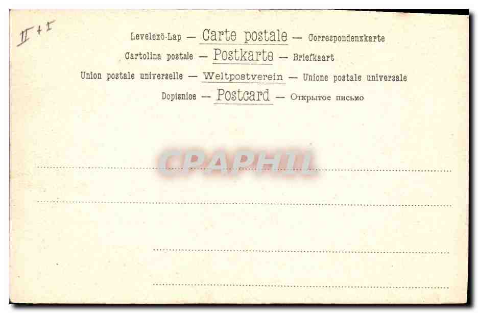 CPA Cheval Equitation Hippisme Lapins — Verso