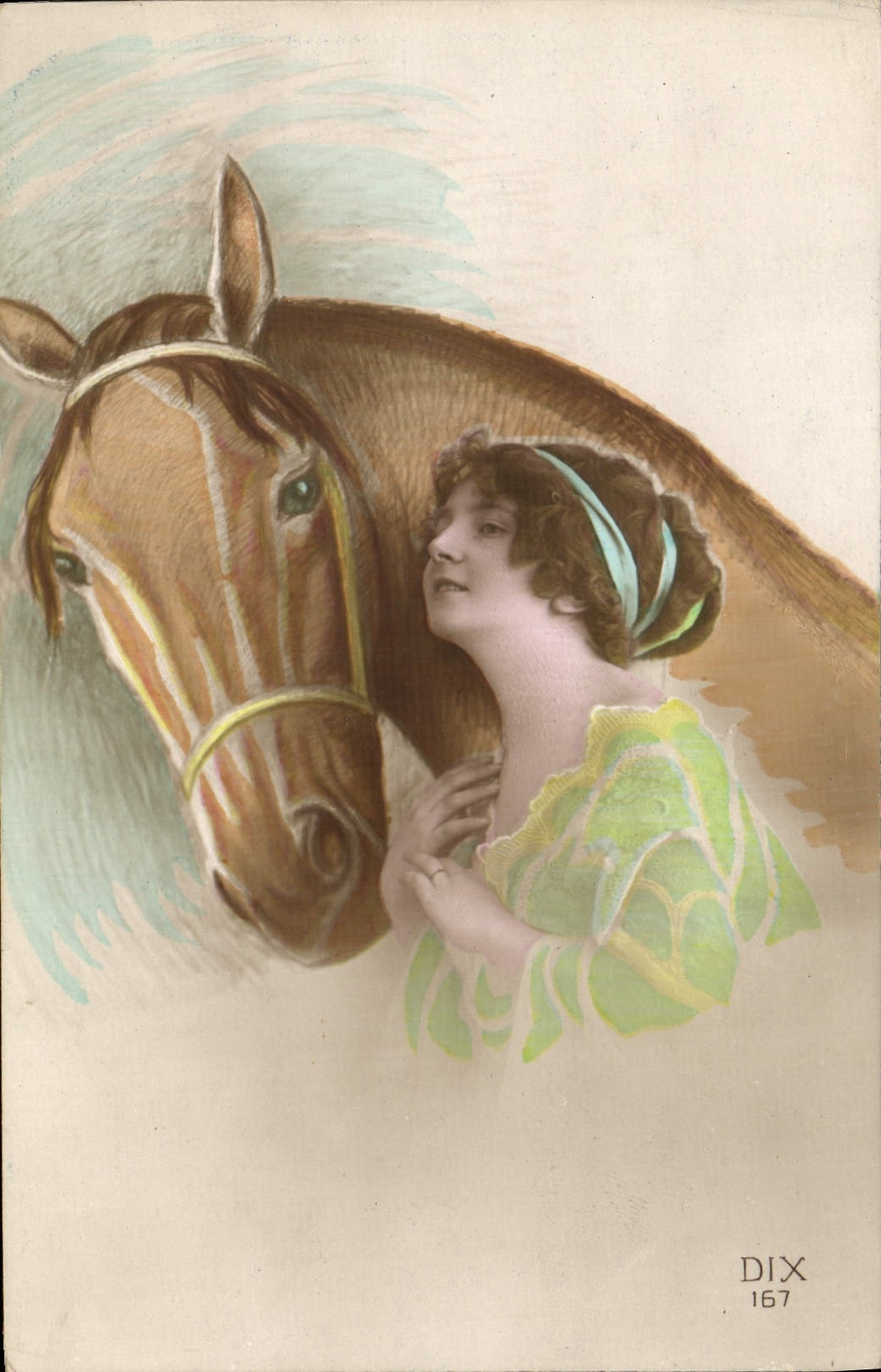 Femme et cheval — illustration — DIX 167