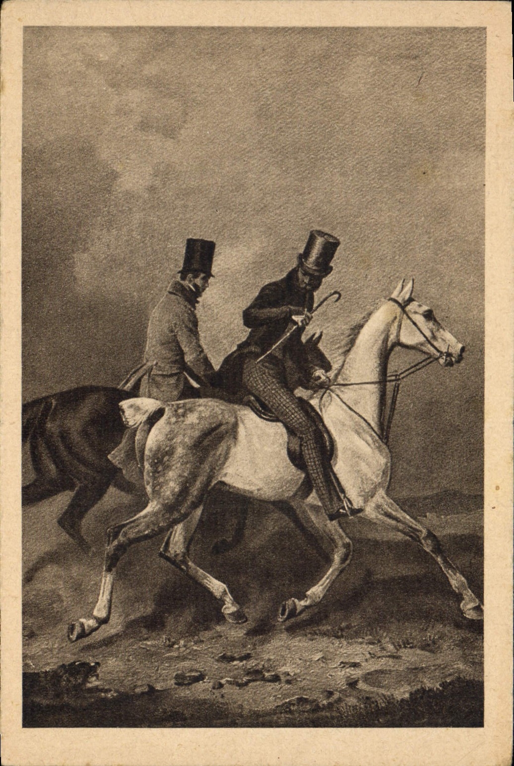 Deux cavaliers — édition de la Winterhilfswerk d. Deutschen Volkes 1933/34 — Franz Krüger, Berlin