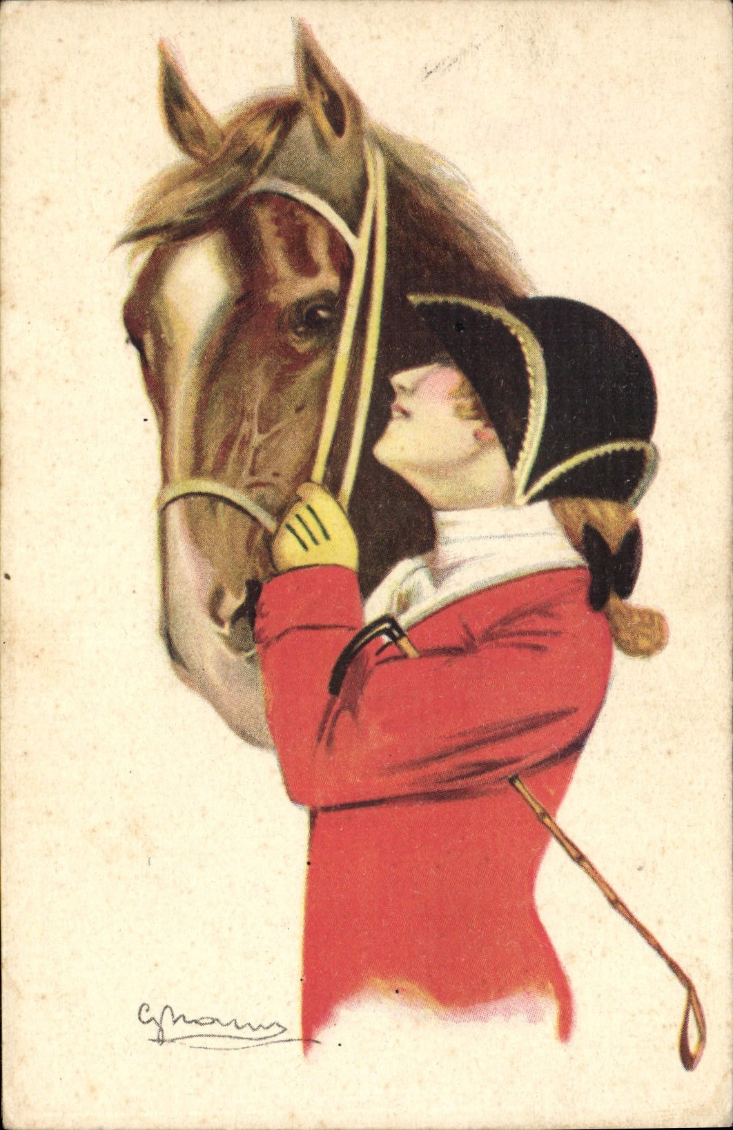 CPA Cheval Equitation Hippisme Femme