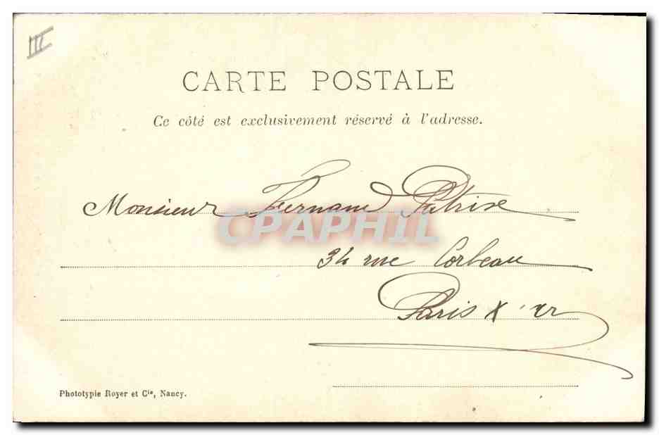 Je n'aurai pas cessé de penser à faire oublier mon prédécesseur — scène comique — Phototype Royer et Cie, Nancy — Reverso
