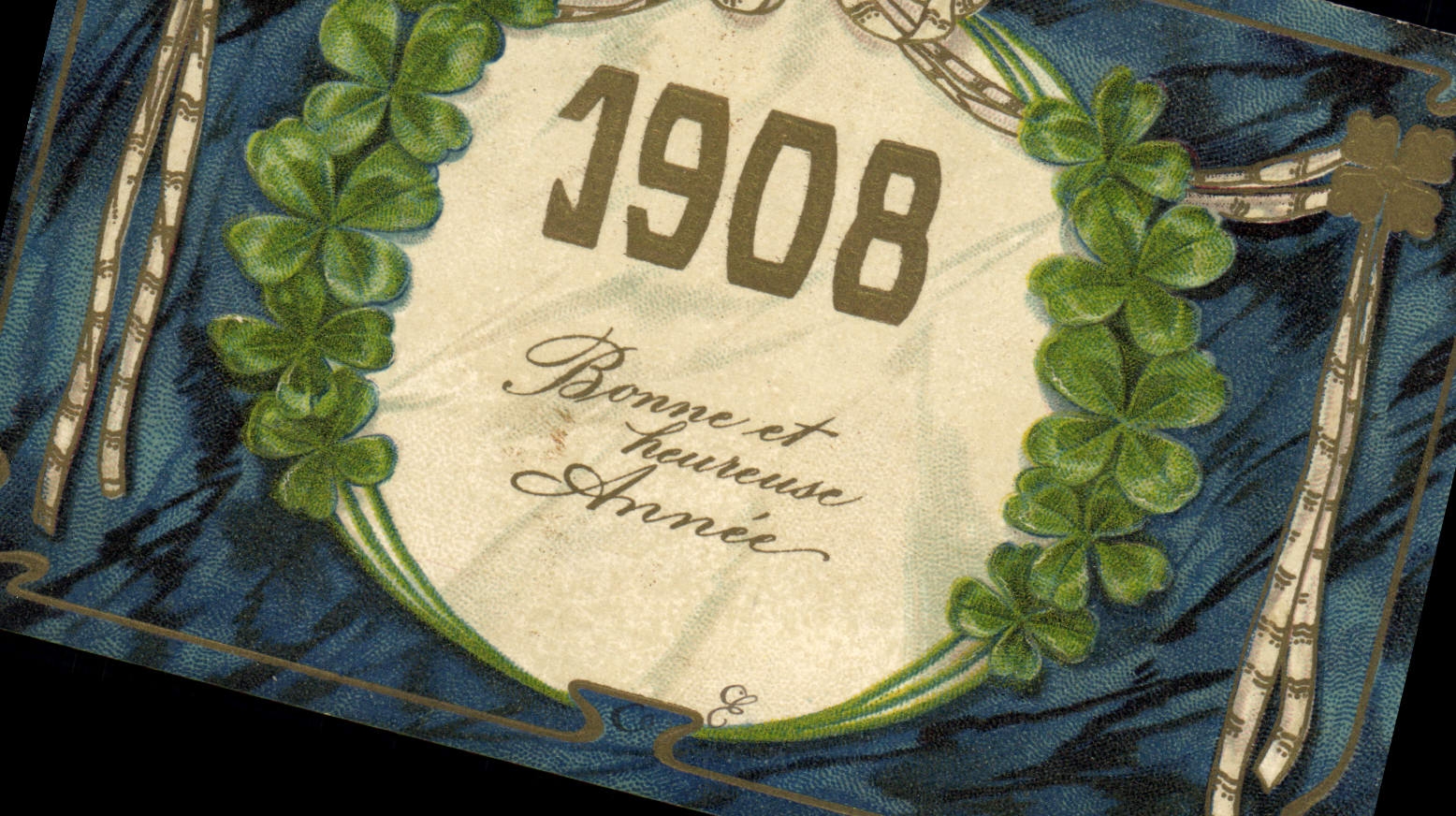 CPA Fantaisie Fleurs Annee 1908 Trefles 
