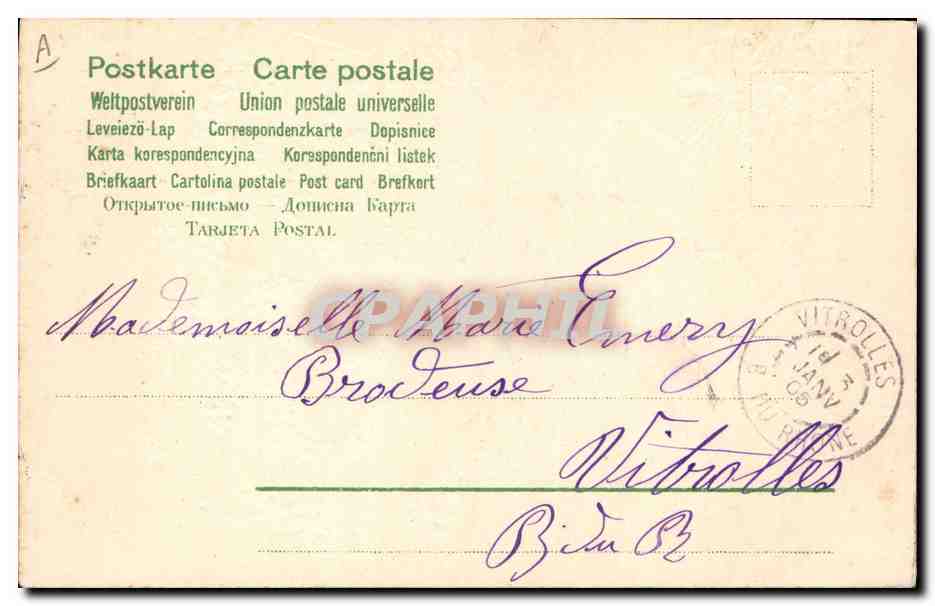 Cupidon — Année 1905 — Éditeur Brosay — Verso